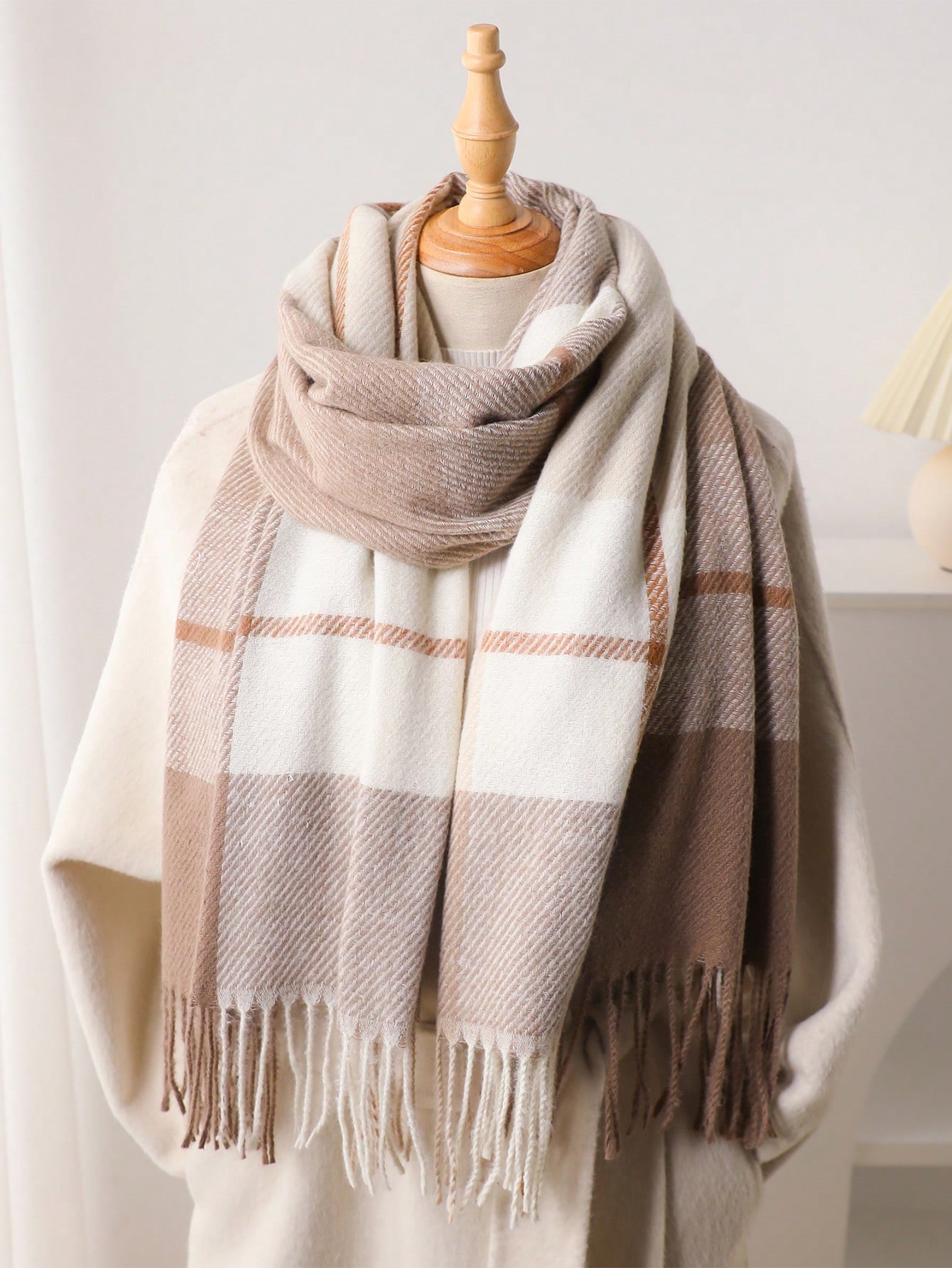 Infinity Scarf Knit - 1 шт. Женский зимний шарф-платок в