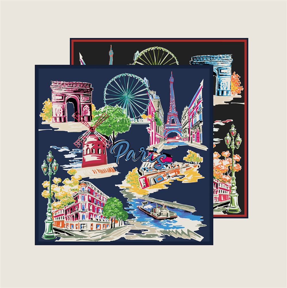 Шелковый платок 90 см с двойны – обзор и цена Scarf Silk Square