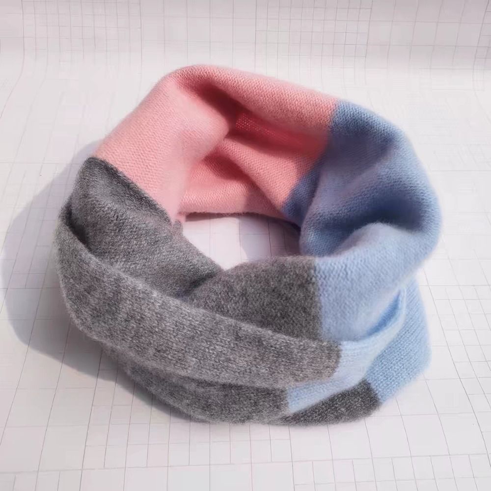 Мягкий шарф-воротник с цветным – обзор и цена Infinity Scarf Knit