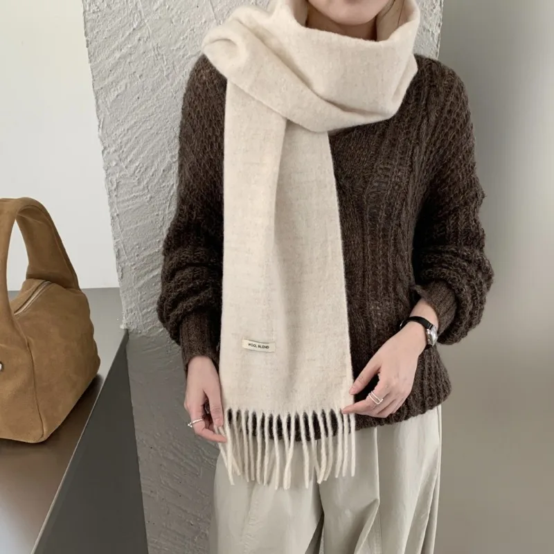Корейский стильный однотонный  – обзор и цена Muffler Men Wool