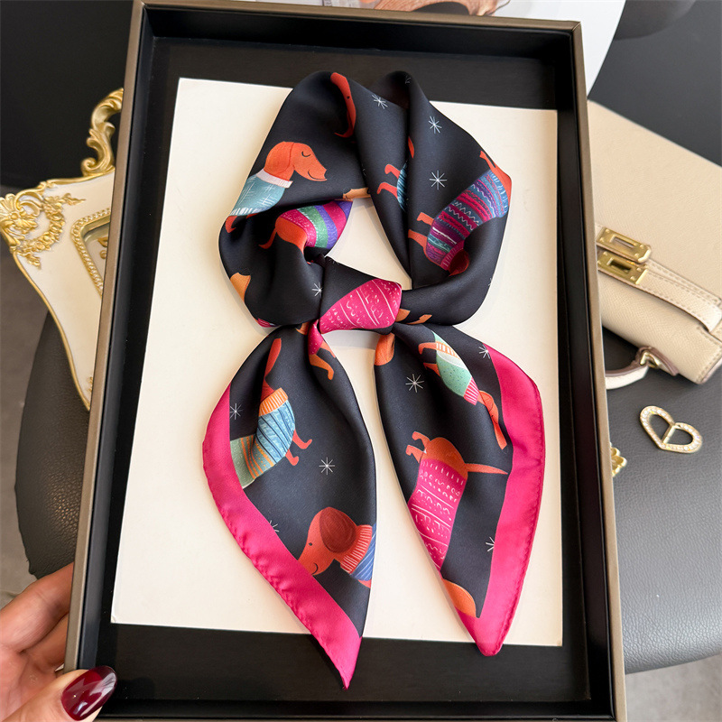 Модный шарф-бандана с принтом  – обзор и цена Scarf Silk Square