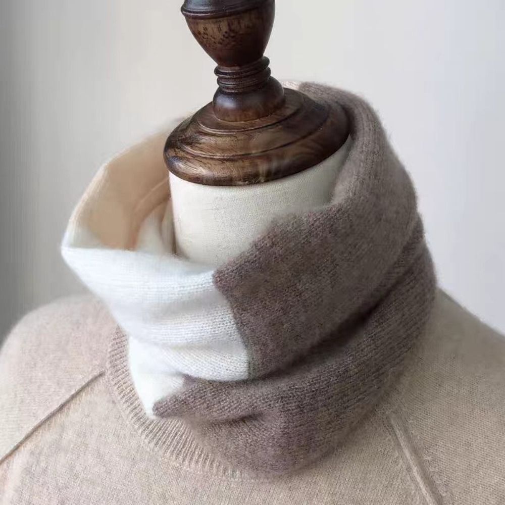 Мягкий шарф-воротник с цветным – обзор и цена Infinity Scarf Knit