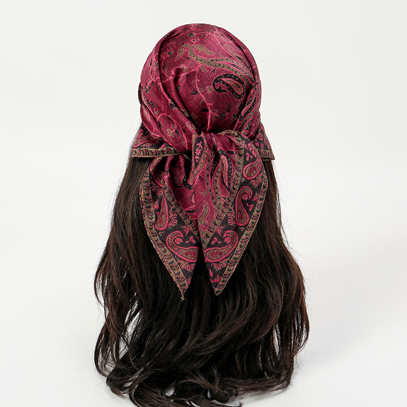 Роскошный шелковый шарф 70*70  – обзор и цена Face Scarf Mask